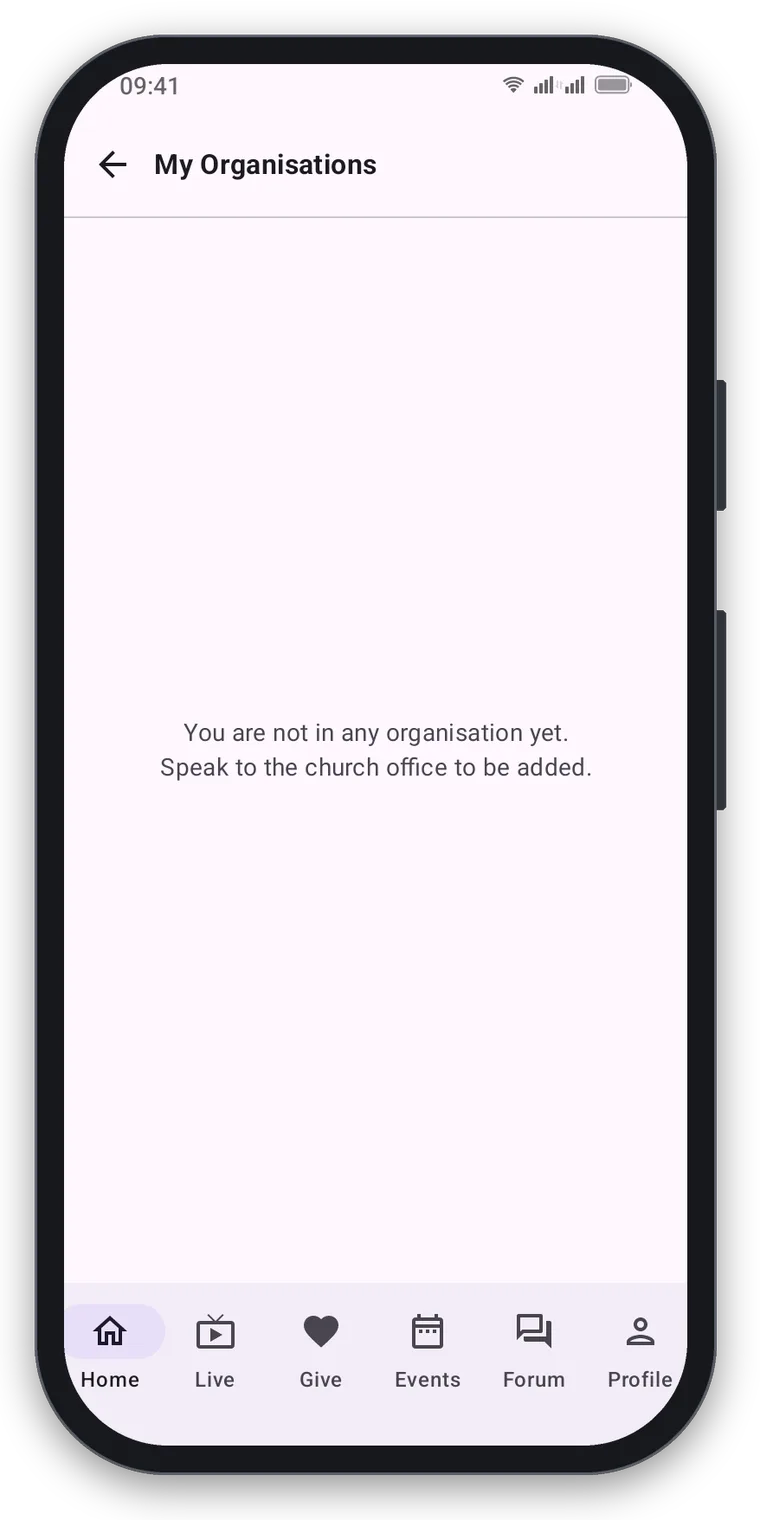 My Organisations