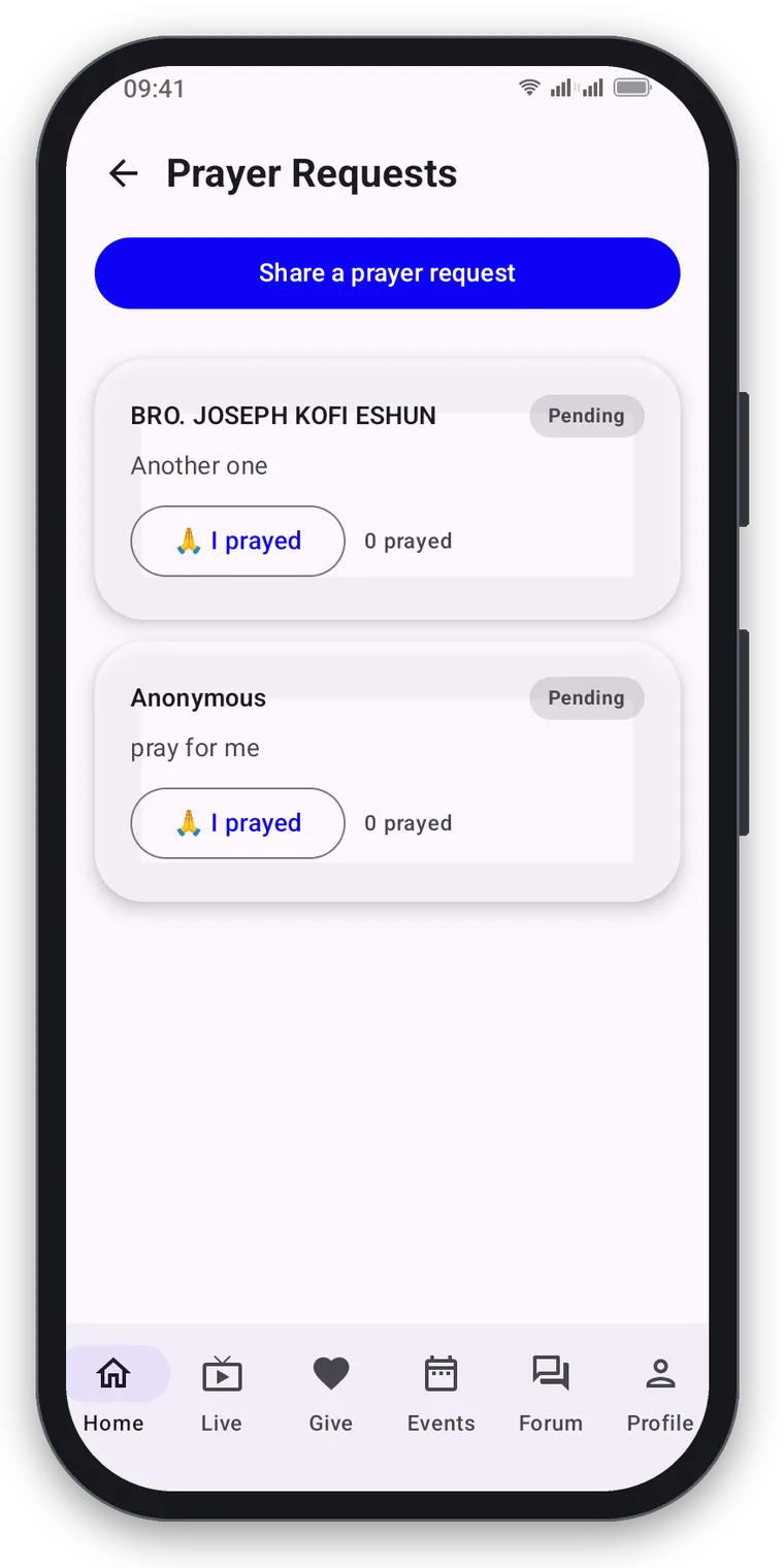 Prayer Requests